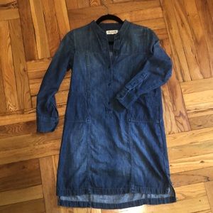 Madewell long-sleeved denim shirtdress